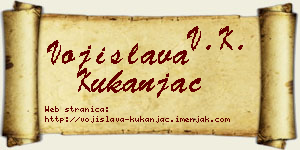 Vojislava Kukanjac vizit kartica